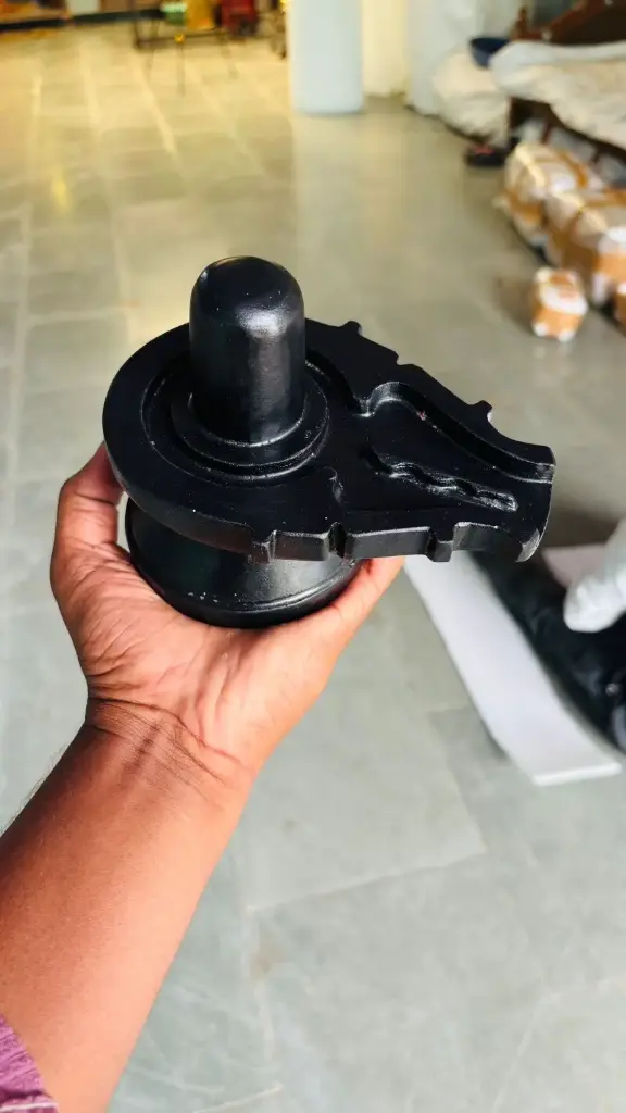 Akhand Black Narmdeshwar Shivling 