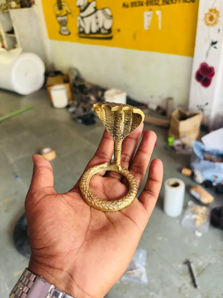 5 Mukhi Nag For 2 Inch Narmadeshwar shivling  - Narmadeshwar shivliing center