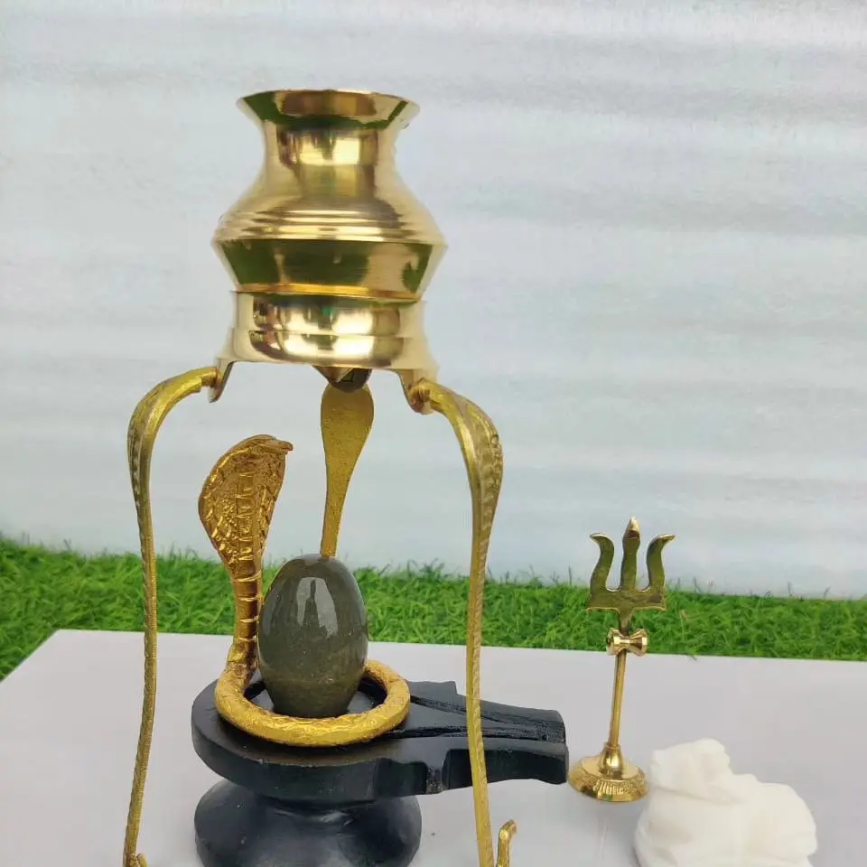 2 Inch Narmadeshwar Shivling Full Set for Home || Complete Divine Worship Set