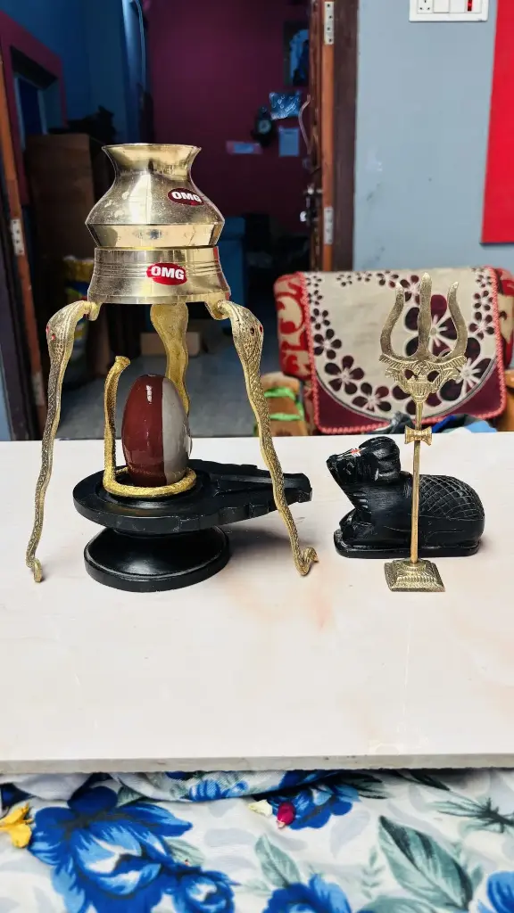 3 Inch Original Ardhanareshwar Narmadeshwar Shivling Full Set