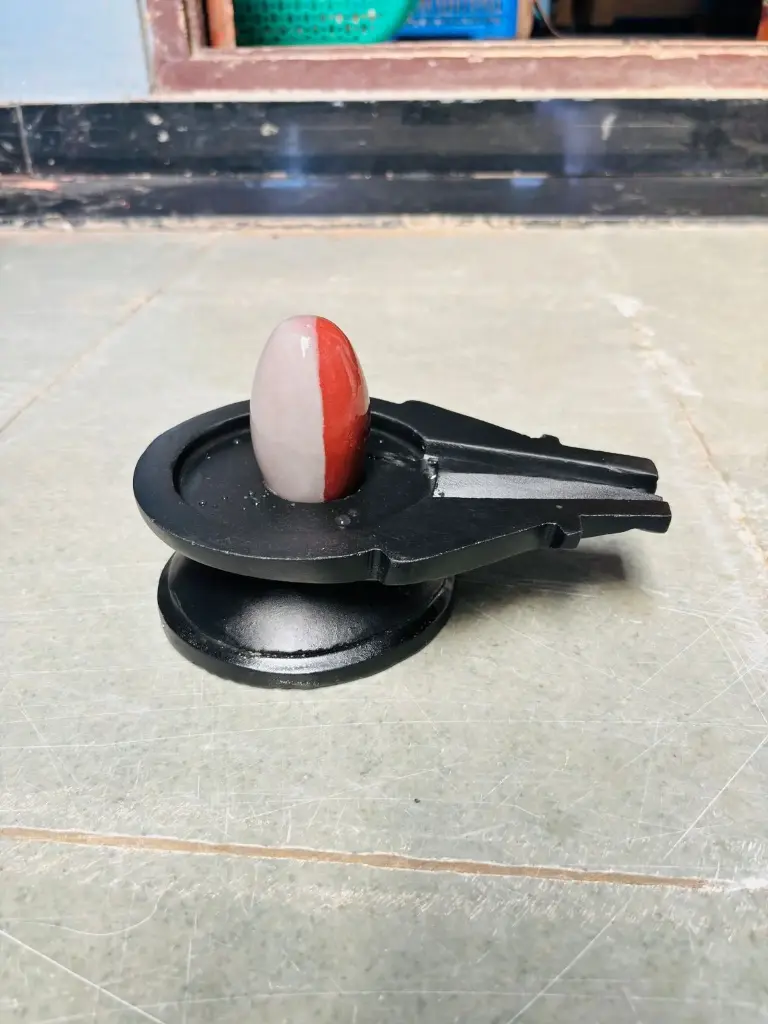 4 Inch Original Ardhanareshwar Narmadeshwar Shivling