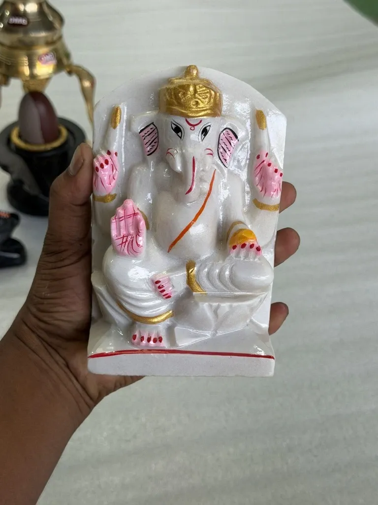 Ganesh Bhagwan idol in 6 inches Size | Best Quality Marble Statue |