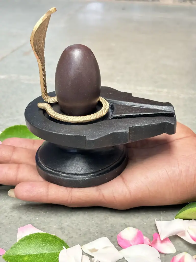 2 Inch Swayambhu Narmadeshwar shivling With Damru Jaladhari Nag || how to identify original narmadeshwar shivling