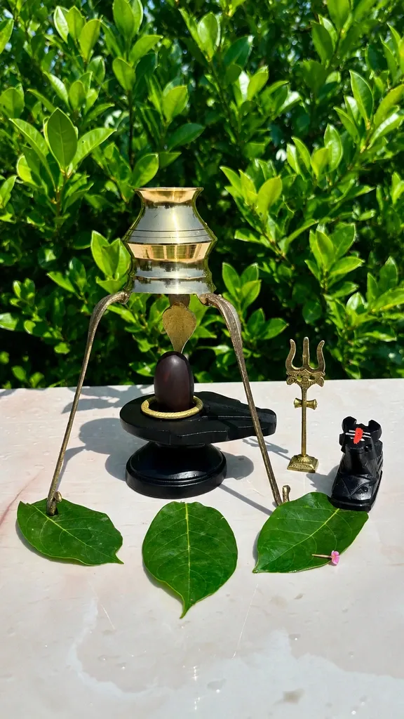 Swayambhu Narmadeshwar Shivling Full Set || Included All items || Size 2 Inch