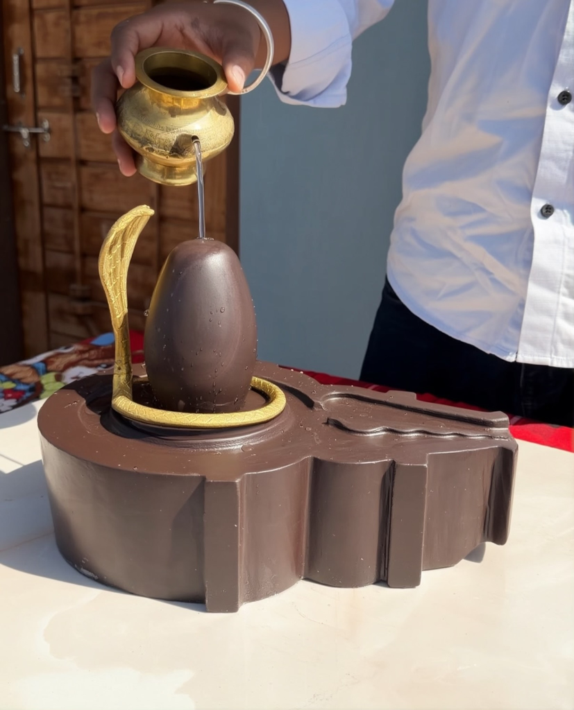 5 Inch Narmadeshwar Mahamrityunjay Shivling And 10 Inch Shakti Narmada Jaladhari , nag and kalash