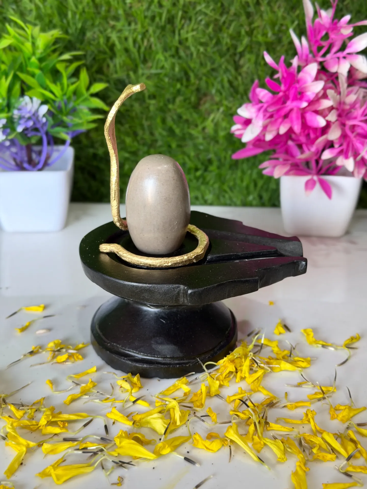 Original Amarnath Narmadeshwar Shivling – Natural Narmada Shivling for Home Puja – Size 2 Inch ( Thumb Size )