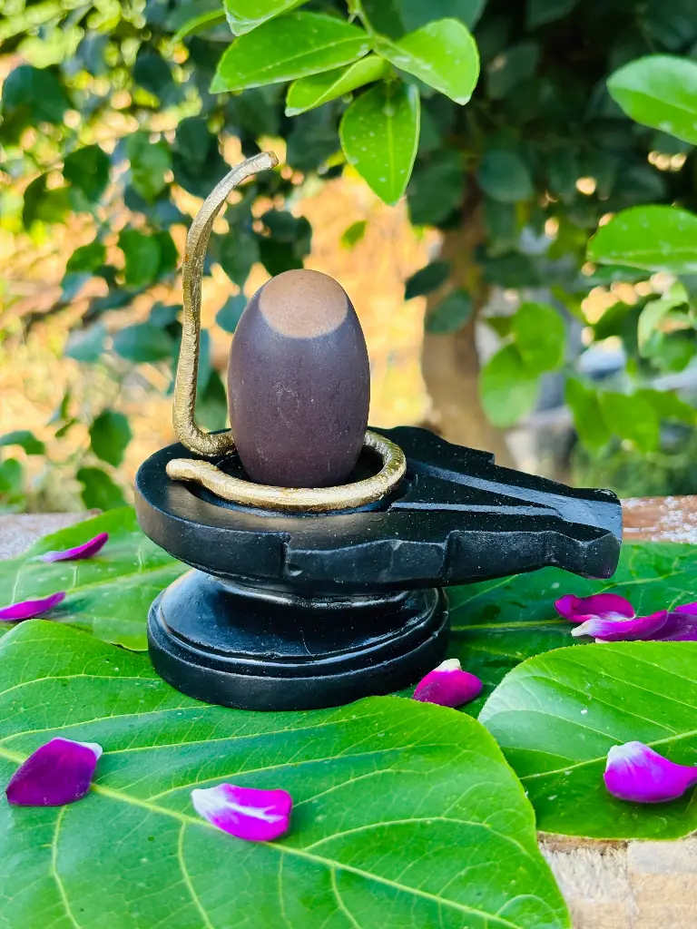 Naturally Formed Chandrama Dhari Narmadeshwar Shivling – A Rare Symbol of Shiva's Cosmic Energy