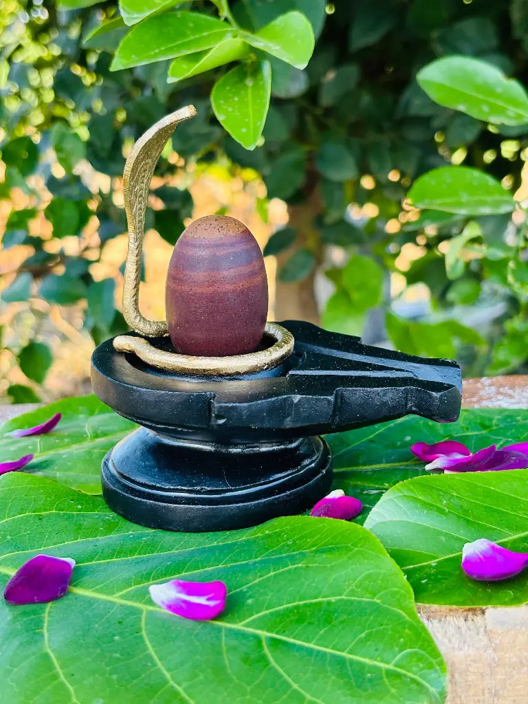 Divine Narmadeshwar Shivling with Four Natural Malas – A Symbol of Supreme Energy!