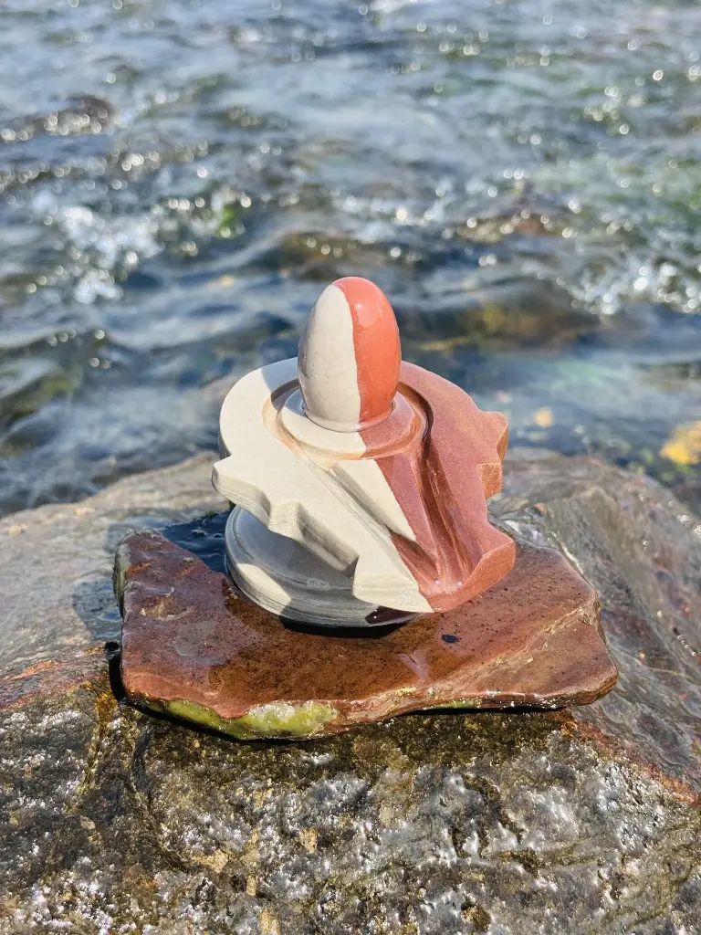 2 Inch Ardhnareshwar Narmadeshwar Shivling And 4 Inch Ardhanareshwar Jaladhari  , Not akhand we can Seprate it