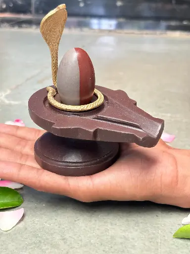 2 इंच अर्धनारेश्वर नर्मदेश्वर शिवलिंग 4 इंच नर्मदेश्वर जलधारी