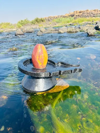 Pitamber narmadeshwar shivling for home  , ghar ke liye shivling