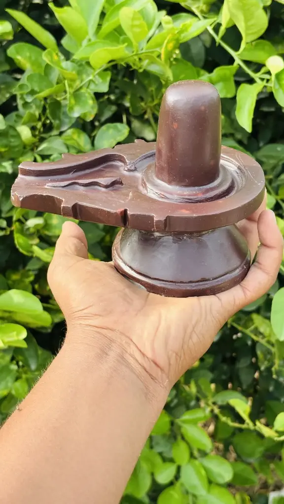 3 Inch Akhand Swayambhu Narmadeshwar Shivling