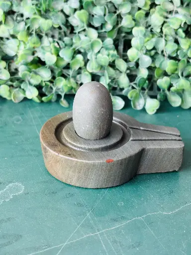 1.5 inch Nilkanth Narmadeshwar Shivling With Narmada jaladhari