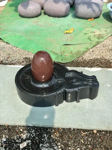 12 Inch / 1 fit Narmadeshwar Shivling For temple With 24 Inch long jaladhari 